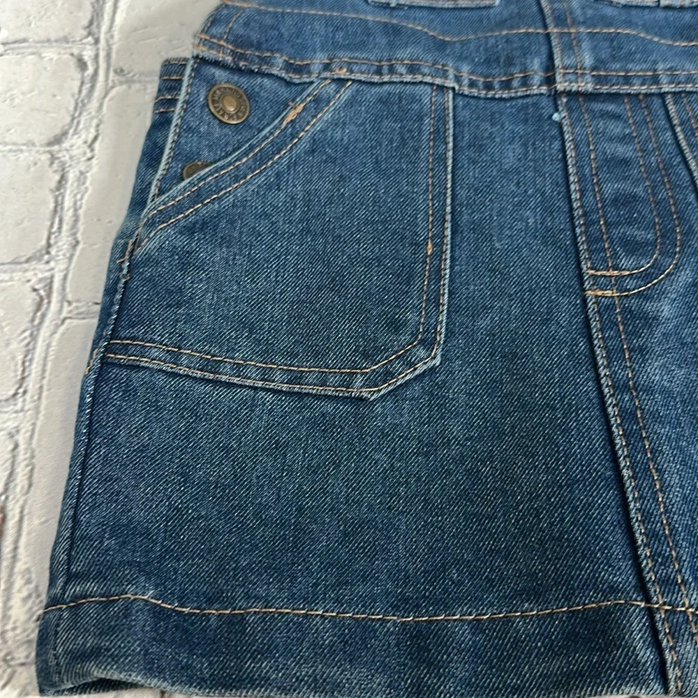 7 For All Mankind 7FAM Blue Jean Denim Overall Jumper Dress size 18 months
